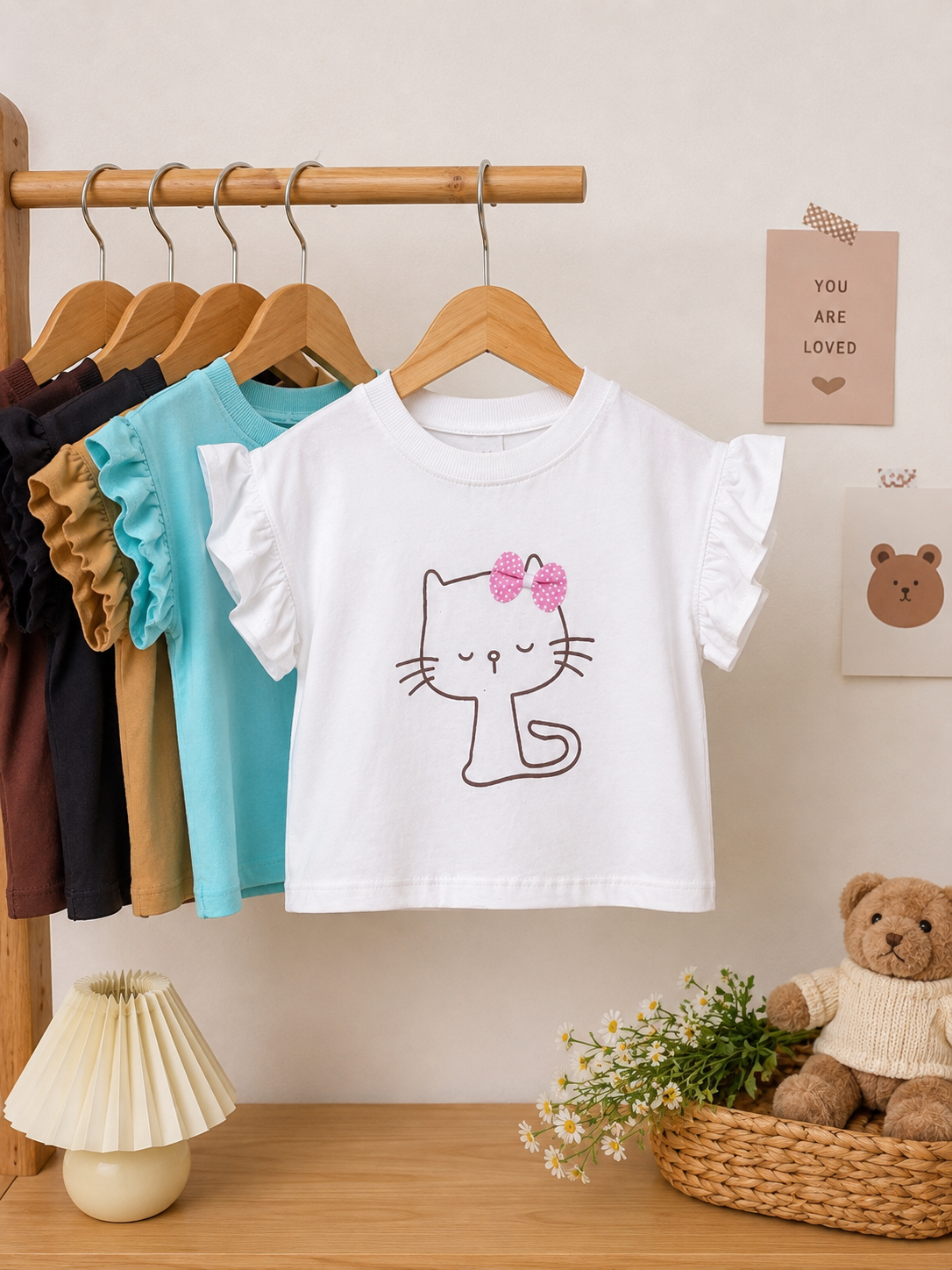 کراپ دخترانه بچگانه سایز ۴۰ و ۴۵
